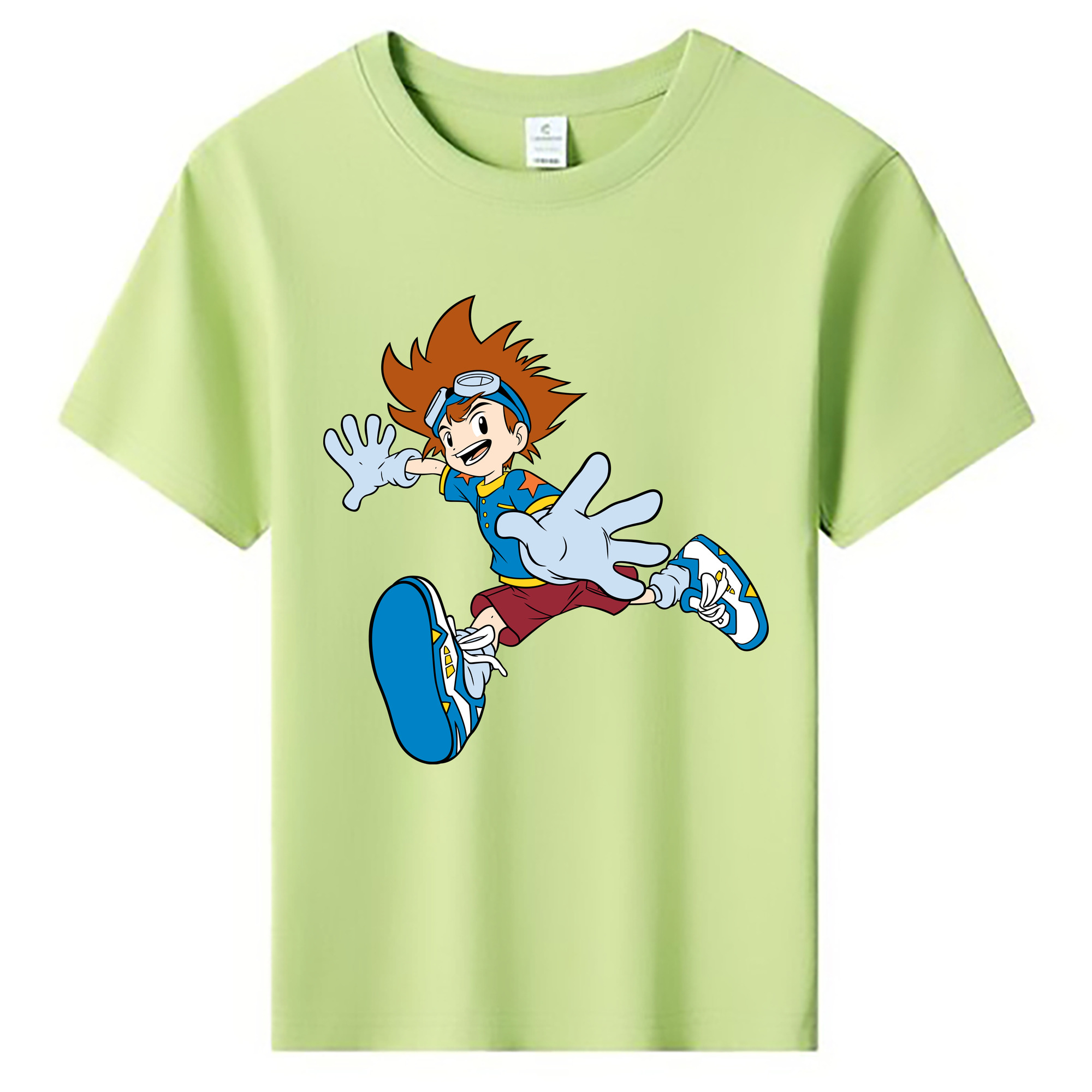（画像用） Digimon デジタルモンスター/デジモン 綿100％キッズTシャツ（フロントプリント）